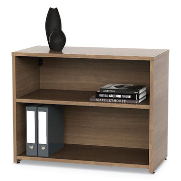 Linea Italia® Urban 36" Credenza, Bottom Pedestal, 35.25w X 15.25d X 23.75h, Natural Walnut freeshipping - TVN Wholesale